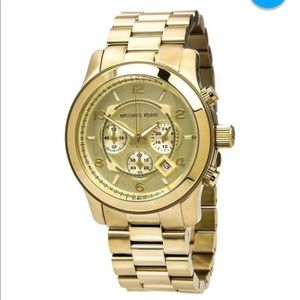 Michael Kors Runway Oversized Gold Watch